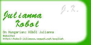 julianna kobol business card